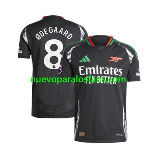 Camiseta de Fútbol Arsenal Martin Odegaard 8 Hombre Exterior 2024-2025 Manga Corta