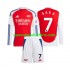 Camiseta de Fútbol Arsenal SAKA 7 Niño Casa 2024-2025 Manga Larga