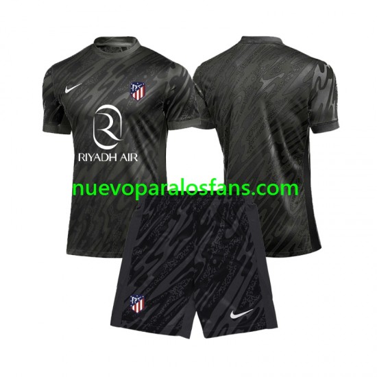 Camiseta de Fútbol Atlético Madrid Portero Niño Casa 2024-2025 Manga Corta
