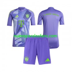 Camiseta de Fútbol Bayern de Múnich Portero Niño Exterior 2024-2025 Manga Corta