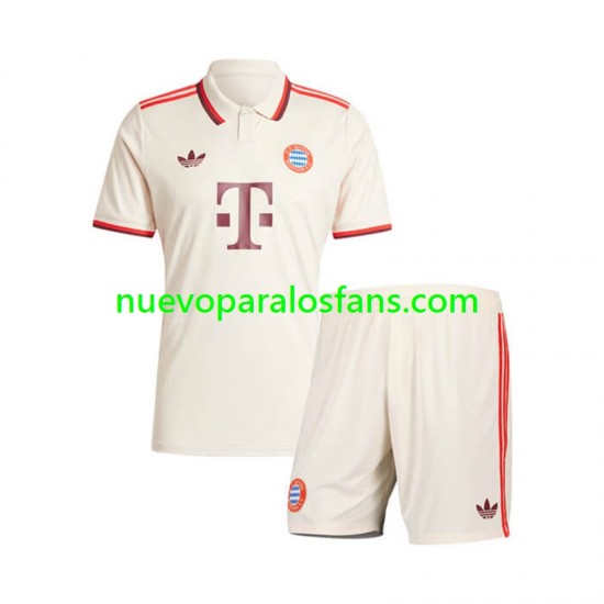Camiseta de Fútbol Bayern de Múnich Niño Tercera 2024-2025 Manga Corta