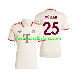 Camiseta de Fútbol Bayern de Múnich Muller 25 Hombre Tercera 2024-2025 Manga Corta
