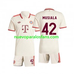 Camiseta de Fútbol Bayern de Múnich Musiala 42 Niño Tercera 2024-2025 Manga Corta