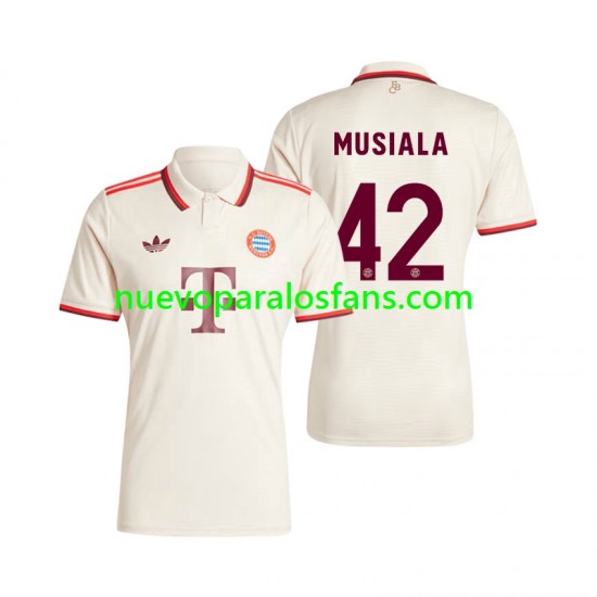 Camiseta de Fútbol Bayern de Múnich Musiala 42 Hombre Tercera 2024-2025 Manga Corta
