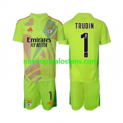 Camiseta de Fútbol Benfica Anatolij Trubin 1 Portero Niño Casa 2024-2025 Manga Corta