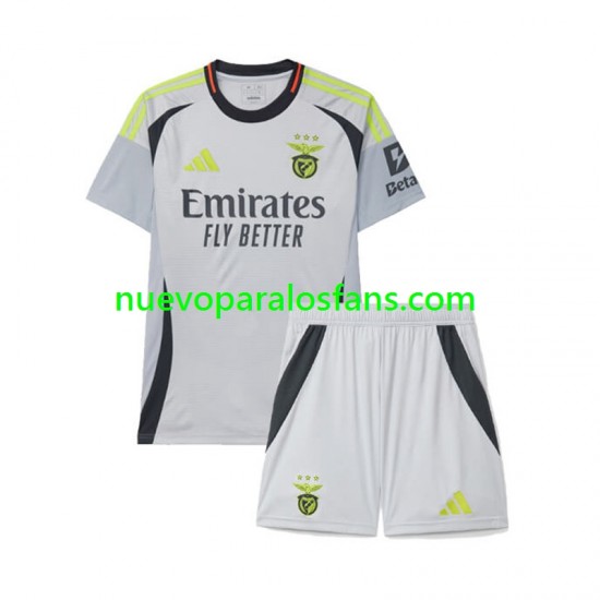 Camiseta de Fútbol Benfica Niño Tercera 2024-2025 Manga Corta