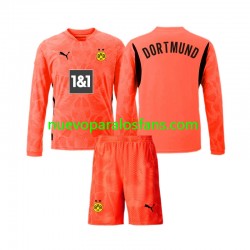 Camiseta de Fútbol Borussia Dortmund Portero Niño Tercera 2024-2025 Manga Larga