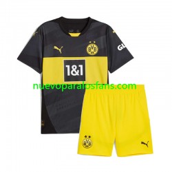 Camiseta de Fútbol Borussia Dortmund Niño Exterior 2024-2025 Manga Corta