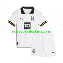 Camiseta de Fútbol Borussia Dortmund Niño Tercera 2024-2025 Manga Corta