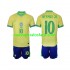 Camiseta de Fútbol Brasil Neymar JR 10 Niño Casa 2024 Manga Corta