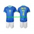 Camiseta de Fútbol Brasil VINI JR 7 Niño Exterior 2024 Manga Corta