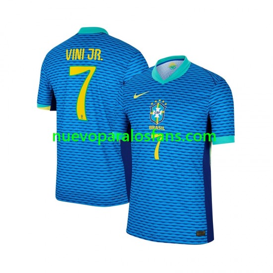 Camiseta de Fútbol Brasil Vinicius Junior 7 Hombre Exterior 2024 Manga Corta