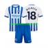Camiseta de Fútbol Brighton & Hove Albion WELBECK 18 Niño Casa 2024-2025 Manga Corta