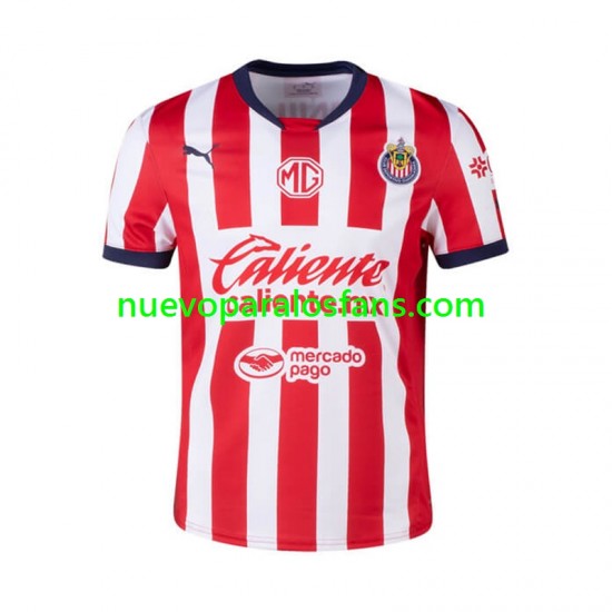 Camiseta de Fútbol CD Guadalajara Hombre Casa 2024-2025 Manga Corta