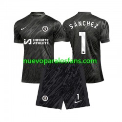 Camiseta de Fútbol Chelsea Robert Sanchez 1 Portero Niño Exterior 2024-2025 Manga Corta