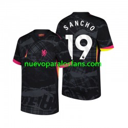 Camiseta de Fútbol Chelsea Jadon Sancho 19 Hombre Tercera 2024-2025 Manga Corta
