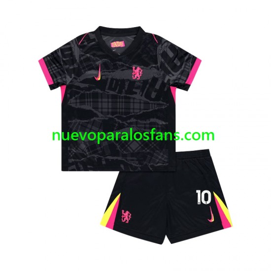 Camiseta de Fútbol Chelsea Mychajlo Mudryk 10 Niño Tercera 2024-2025 Manga Corta