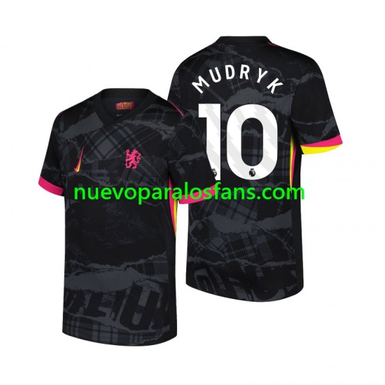 Camiseta de Fútbol Chelsea Mychajlo Mudryk 10 Hombre Tercera 2024-2025 Manga Corta