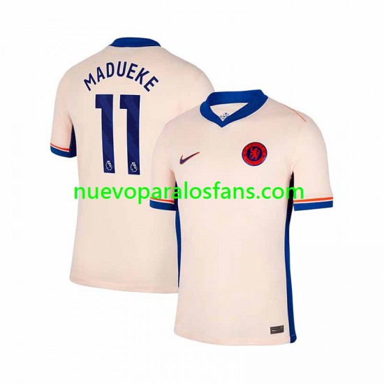 Camiseta de Fútbol Chelsea Noni Madueke 11 Hombre Exterior 2024-2025 Manga Corta