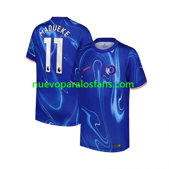 Camiseta de Fútbol Chelsea Noni Madueke 11 Hombre Casa 2024-2025 Manga Corta