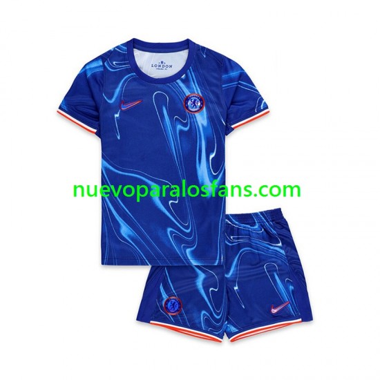 Camiseta de Fútbol Chelsea Noni Madueke 11 Niño Casa 2024-2025 Manga Corta