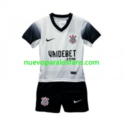Camiseta de Fútbol Corinthians Niño Casa 2024-2025 Manga Corta