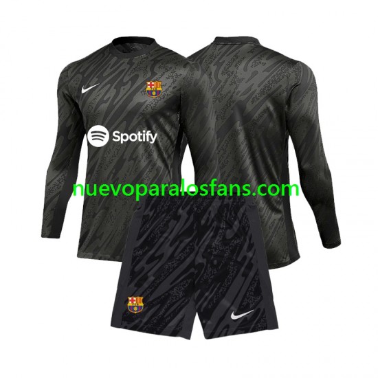 Camiseta de Fútbol FC Barcelona Portero Niño Tercera 2024-2025 Manga Larga
