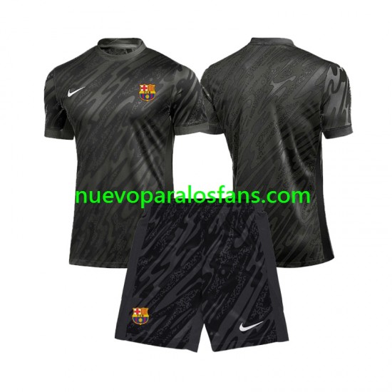 Camiseta de Fútbol FC Barcelona Portero Niño Tercera 2024-2025 Manga Corta