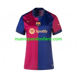 Camiseta de Fútbol FC Barcelona Mujer Casa 2024-2025 Manga Corta