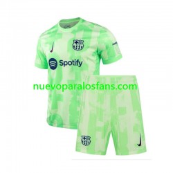 Camiseta de Fútbol FC Barcelona Niño Tercera 2024-2025 Manga Corta
