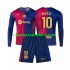Camiseta de Fútbol FC Barcelona Lionel Messi 10 Niño Casa 2024-2025 Manga Larga