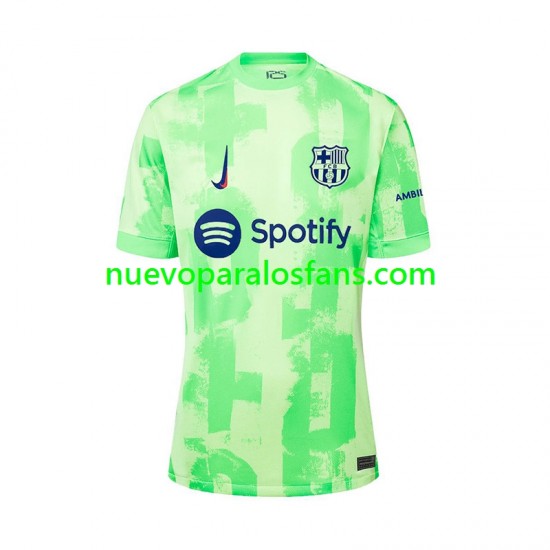 Camiseta de Fútbol FC Barcelona Hombre Tercera 2024-2025 Manga Corta