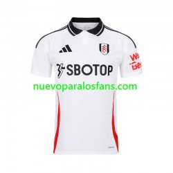 Camiseta de Fútbol Fulham Hombre Casa 2024-2025 Manga Corta