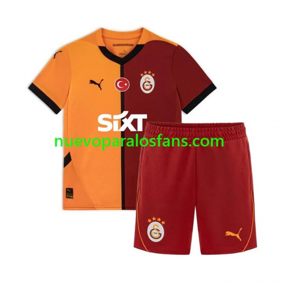 Camiseta de Fútbol Galatasaray Niño Casa 2024-2025 Manga Corta