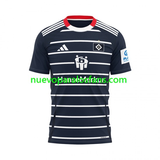 Camiseta de Fútbol Hamburger SV Hombre Exterior 2024-2025 Manga Corta