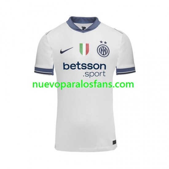 Camiseta de Fútbol Inter Milan Hombre Exterior 2024-2025 Manga Corta
