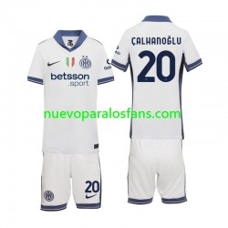 Camiseta de Fútbol Inter Milan Hakan Calhanoglu 20 Niño Exterior 2024-2025 Manga Corta