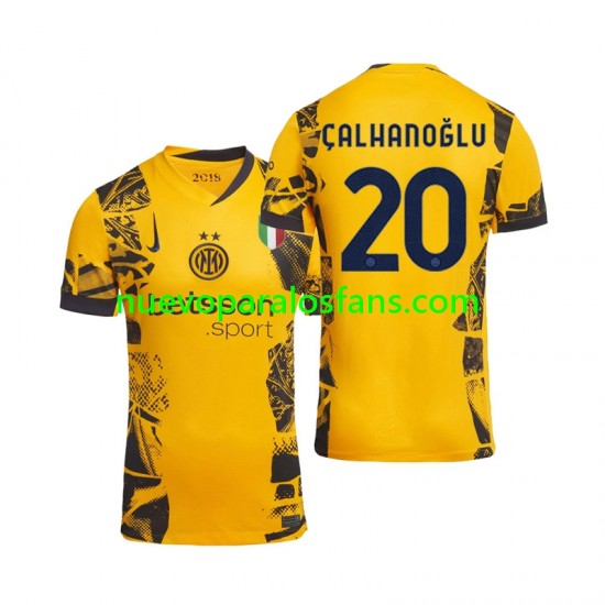Camiseta de Fútbol Inter Milan Hakan Calhanoglu 20 Hombre Tercera 2024-2025 Manga Corta