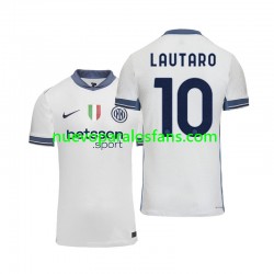 Camiseta de Fútbol Inter Milan Lautaro 10 Hombre Exterior 2024-2025 Manga Corta