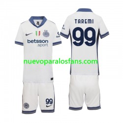 Camiseta de Fútbol Inter Milan Mehdi Taremi 99 Niño Exterior 2024-2025 Manga Corta