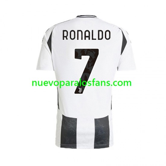 Camiseta de Fútbol Juventus Cristiano Ronaldo 7 Hombre Casa 2024-2025 Manga Corta