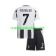 Camiseta de Fútbol Juventus Cristiano Ronaldo 7 Niño Casa 2024-2025 Manga Corta