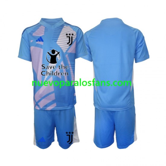 Camiseta de Fútbol Juventus Portero Niño Casa 2024-2025 Manga Corta