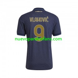 Camiseta de Fútbol Juventus Vlahovic 9 Hombre Tercera 2024-2025 Manga Corta