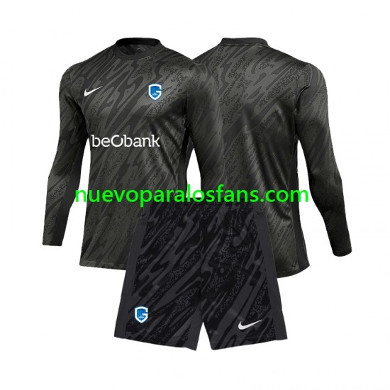 Camiseta de Fútbol KRC Genk Portero Niño Exterior 2024-2025 Manga Larga