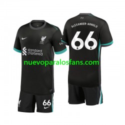 Camiseta de Fútbol Liverpool Alexander-Arnold 66 Niño Exterior 2024-2025 Manga Corta