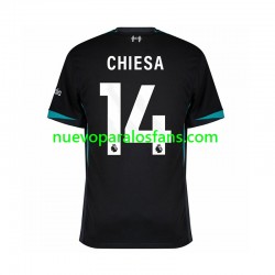 Camiseta de Fútbol Liverpool Federico Chiesa 14 Hombre Exterior 2024-2025 Manga Corta