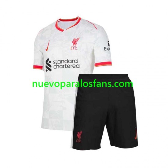 Camiseta de Fútbol Liverpool Niño Tercera 2024-2025 Manga Corta