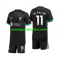 Camiseta de Fútbol Liverpool M.Salah 11 Niño Exterior 2024-2025 Manga Corta