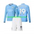 Camiseta de Fútbol Manchester City Gundogan 19 Niño Casa 2024-2025 Manga Larga